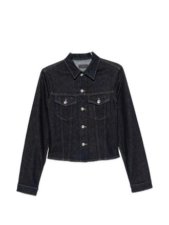 Haikure denim jack met knoopsluiting