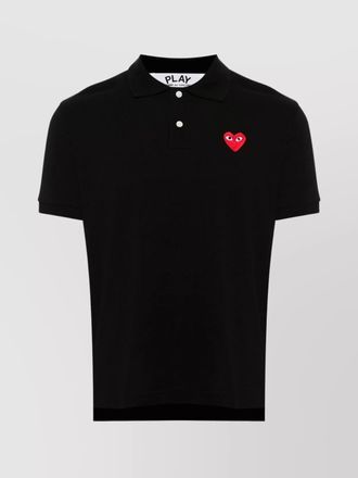 Comme Des Gar&ccedil;ons logo cotton polo shirt