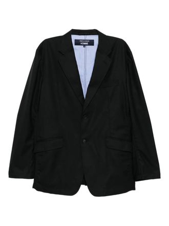Comme Des Gar&ccedil;ons wool blazer - men - Cotton/Wool - M - Black