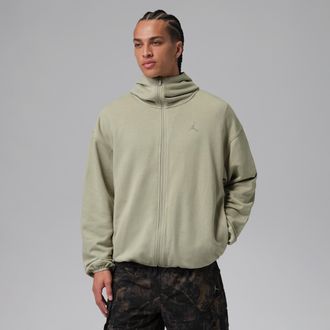 Nike Jordan Mens Jordan Brooklyn Hike Mike Full-Zip Hoodie in Green | IF1887-334