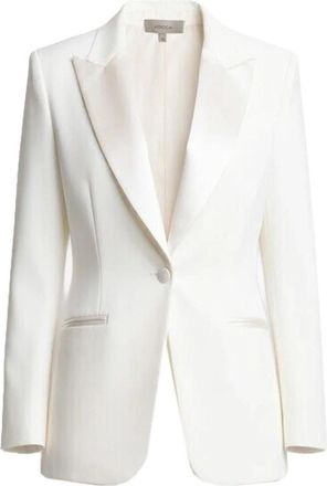 Kocca Zachte Elegantie Maatwerk Jas - Dames - Blazers - Wit - M - Jassen