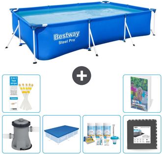 Bestway Piscina Bestway Steel Pro Rectangular - 300x201x66 Cm - 7-piezas S238