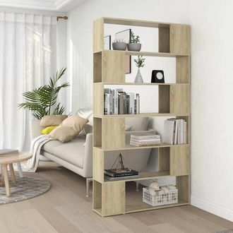 vidaXL Vidaxl - Estanter&iacute;a Divisor De Espacios Color Roble Sonoma 100x24x188 Cm
