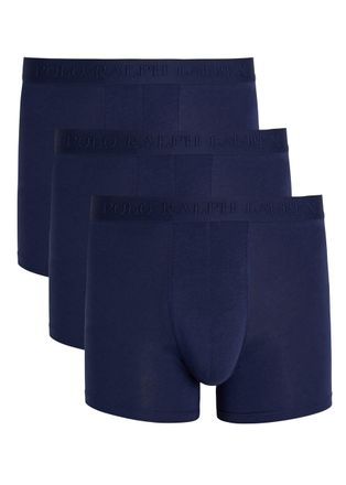 Polo Ralph Lauren Stretch-cotton Trunks - set of Three - Navy - XL