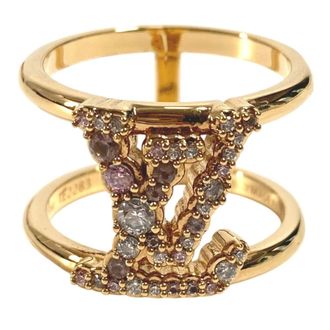 Louis Vuitton Gold Metal Band Ring (Pre-Owned)