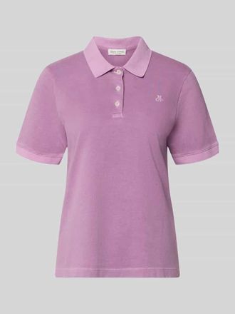 Marc O'Polo Regular Fit Poloshirt aus Baumwoll-Mix in Violett, Gr&ouml;&szlig;e XXL