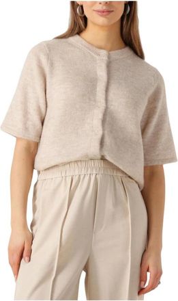 Selected Dames, Truien, Beige, Maat: L