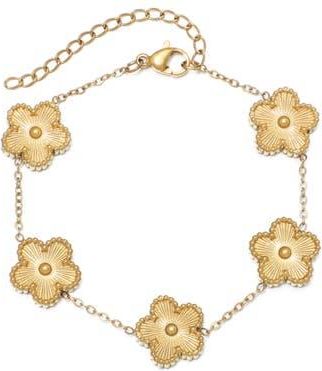 Adornia Clover Station Bracelet in Gold at Nordstrom Rack