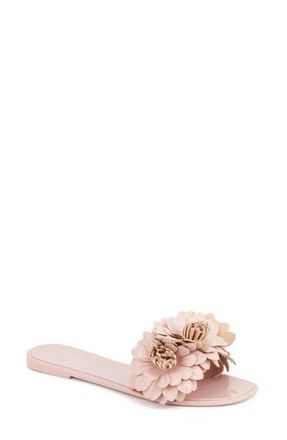New York & Company Anella 3D Flower Slide Sandal in Tan at Nordstrom Rack, Size 7