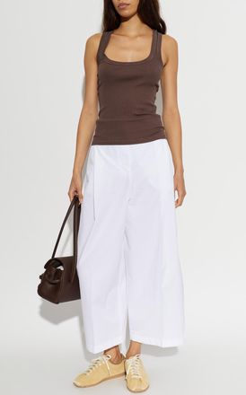 Jacquemus Cotton Top Gros Grain, Womens, Brown