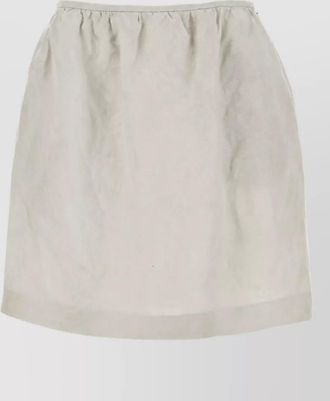 Miu Miu linen a-line skirt