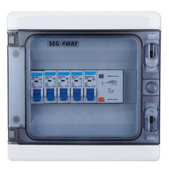 Elle Disyuntor Impermeable De 63 A Y 30 Ma - Protecci&oacute;n Contra Fugas - 4 Polos - Grado De Protecci&oacute;n Ip65 - Cobre Puro Para Ambientes H&uacute;medos - X16a32a