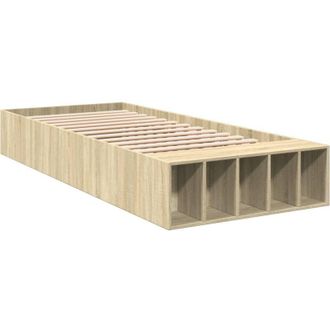 vidaXL Bed Frame without Mattress Sonoma Oak 90x200 cm Vidaxl