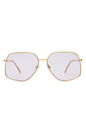 AIRE Altair 61mm Aviator Sunglasses in Gold /Sand /Lavender Tint at Nordstrom