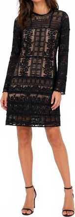 Parker Lace Dress With Slip In Black