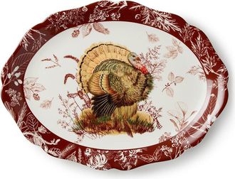Certified International Pheasant Grove Oval Platter