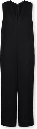 Elena Miro Geborduurde jumpsuit - Dames - Jumpsuits - Zwart - XL - Polyester - Jumpsuits & Playsuits
