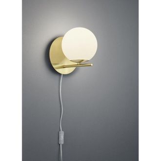 Trio Aplique Esfera Cristal Lat&oacute;n Blanco 1xe14 Pure Lighting