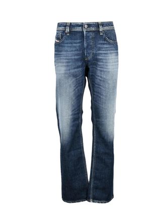 Diesel Blue Cotton-Blend Larkee Straight-Leg Jeans