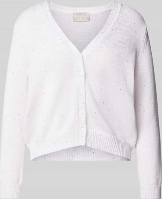 Hemisphere Strickjacke mit Knopfleiste in Offwhite, Gr&ouml;&szlig;e 42