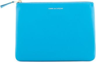 Comme Des Gar&ccedil;ons Sky Blue Logo Wallet