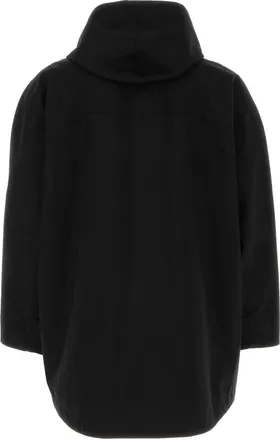 Wooyoungmi Mens Black Nylon Windbreaker Giubbini Jacket