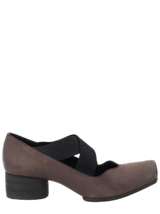 Uma Wang Muted Brown Calf Leather Flats