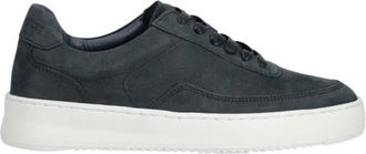Filling Pieces Mondo 2.0 Ripple Nubuck - Dames - Sneakers - Blauw - 35 EU - Katoen - Schoenen