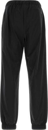 Moncler Mens Canvas Joggers Black Elastomultiester