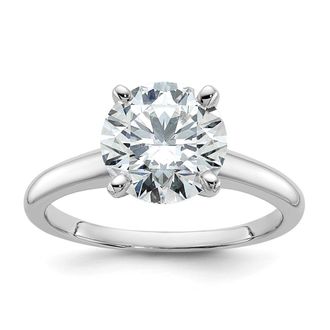 Diamond2Deal 14k Gold 2 1/2 Ct Lab Grown Diamond Solitaire Engagement Ring
