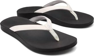 Olukai Womens Puawe Sandal In White/black
