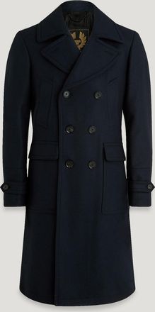 Belstaff Belstaff Milford Coat Mens Wool Cashmere Blend Ink Blue Size UK 40