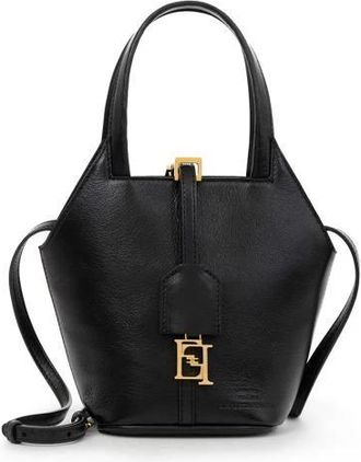 Elisabetta Franchi Everywhere Hobo Bag - Dames - Handtassen - Zwart - ONE Size - Leer - Tassen