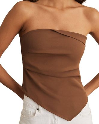 Reiss Millie Ruched Bandeau Top