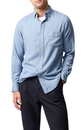 Rodd & Gunn Barrhill Sports Fit Button-Down Shirt in Chambray at Nordstrom, Size Xxx-Large