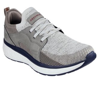 Skechers Mens Lancer Dalton Sneaker, Taupe Multi Knit/Synthetic, 10.5 UK