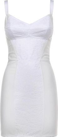 Dolce & Gabbana Stretchy Sheath Dress With Lace
