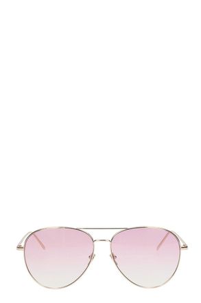 Linda Farrow Occhiali in pvc rosa