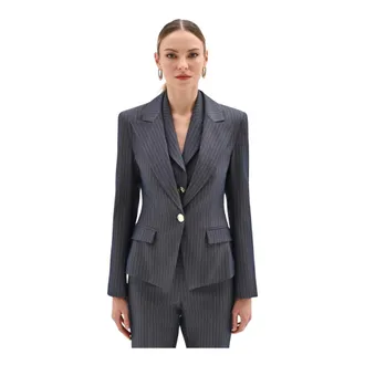 Rinascimento Dames, Jassen, Blauw, Maat: XL Katoen