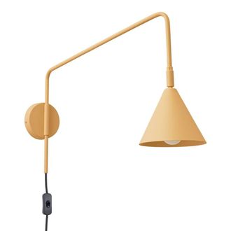 Wonderlamp Aplique de pared de acero dorado lineal e14