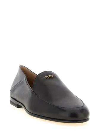 Tod's Foldable-Heel Nappa Leather Loafer - Black