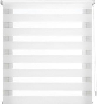 Purline Estor Dia Y Noche Enrollable F&aacute;cil Montaje Adheshivo O Pinzas Crema 72x180 Cm