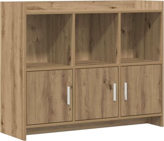 vidaXL Aparador Roble Artisan 98,5 X 33 X 80 Cm Madera De Ingenier&iacute;a Vidaxl