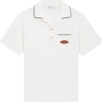 Dr&ocirc;le de Monsieur Polo Dr&ocirc;le Patch - Heren - Polos - Wit - S - Tops