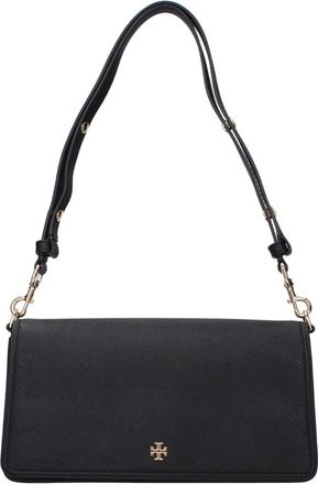 Tory Burch Emerson Shoulder Bag - Dames - Schoudertassen - Zwart - ONE Size - Leer - Tassen