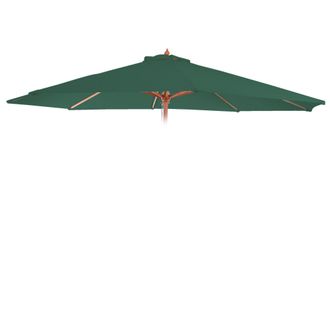 Hhg Nunca Usado] Funda De Recambio Para Parasol Florida, Funda De Recambio Para Parasol, &Oslash; 3,5m Poli&eacute;ster 8 Varillas, Verde