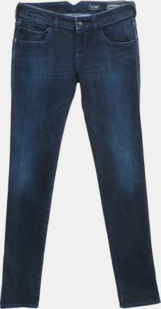 Armani Jeans Navy Blue Faded Denim Skinny Fit J40 Jeans S Waist