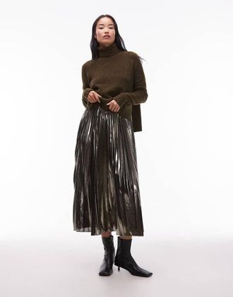 AllSaints Spark - Vestito 2 in 1 marrone bronzo