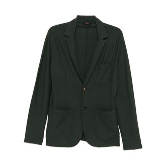 Zanone Blazers, male, Green, Size: XL Slim Fit IceCotton Jacket