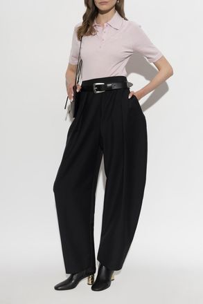 Givenchy Cropped Polo With Logo, Womens, Pink